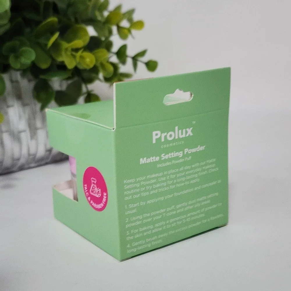 Prolux Cosmetics Matte Setting Powder Buff with Powder Puff ~ 0.35oz ~ New